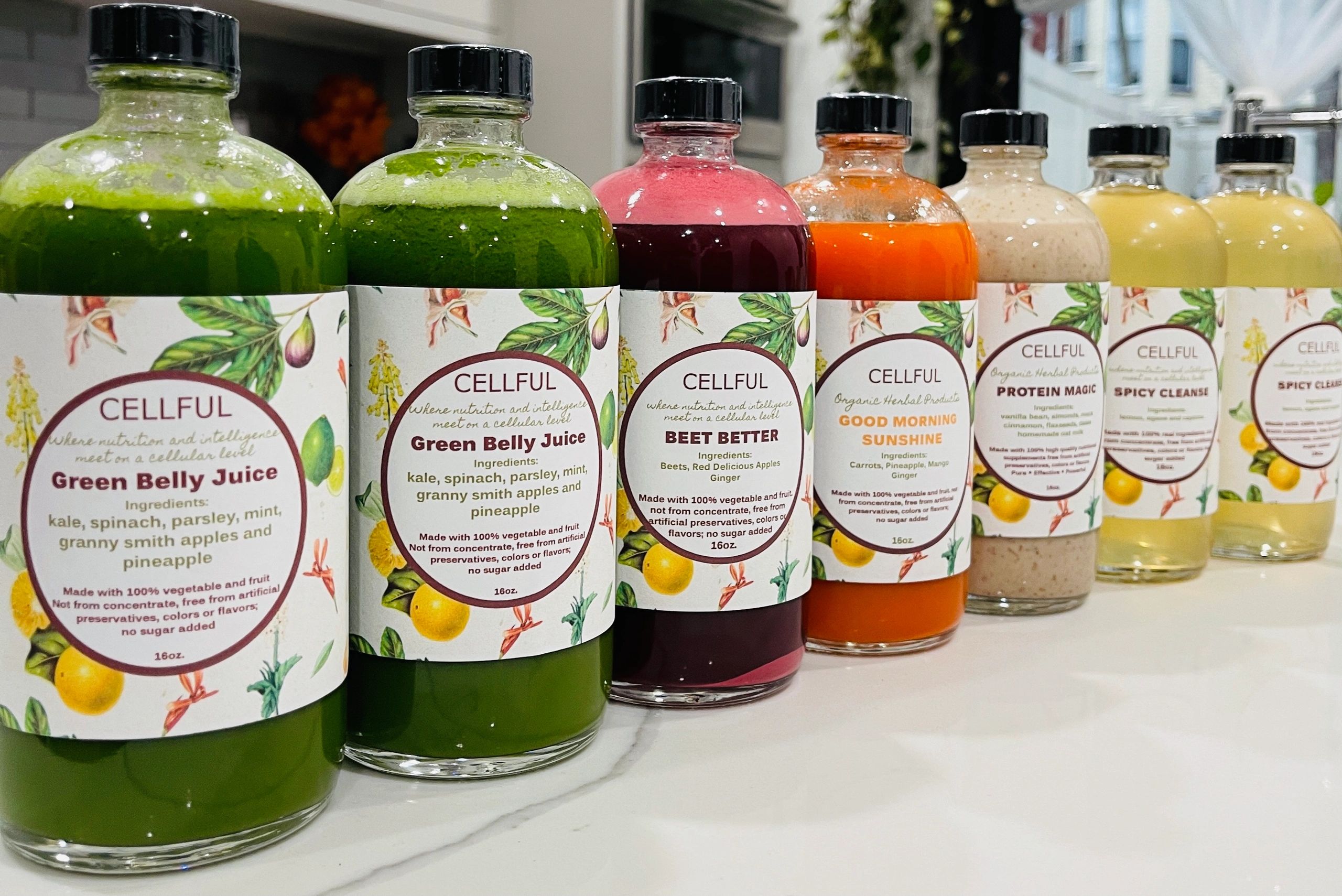 Cellful Organics Cold Press Juice, Detox Cleanse Heal